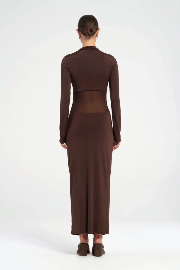 Benni Dora Maxi Dress Chocolate