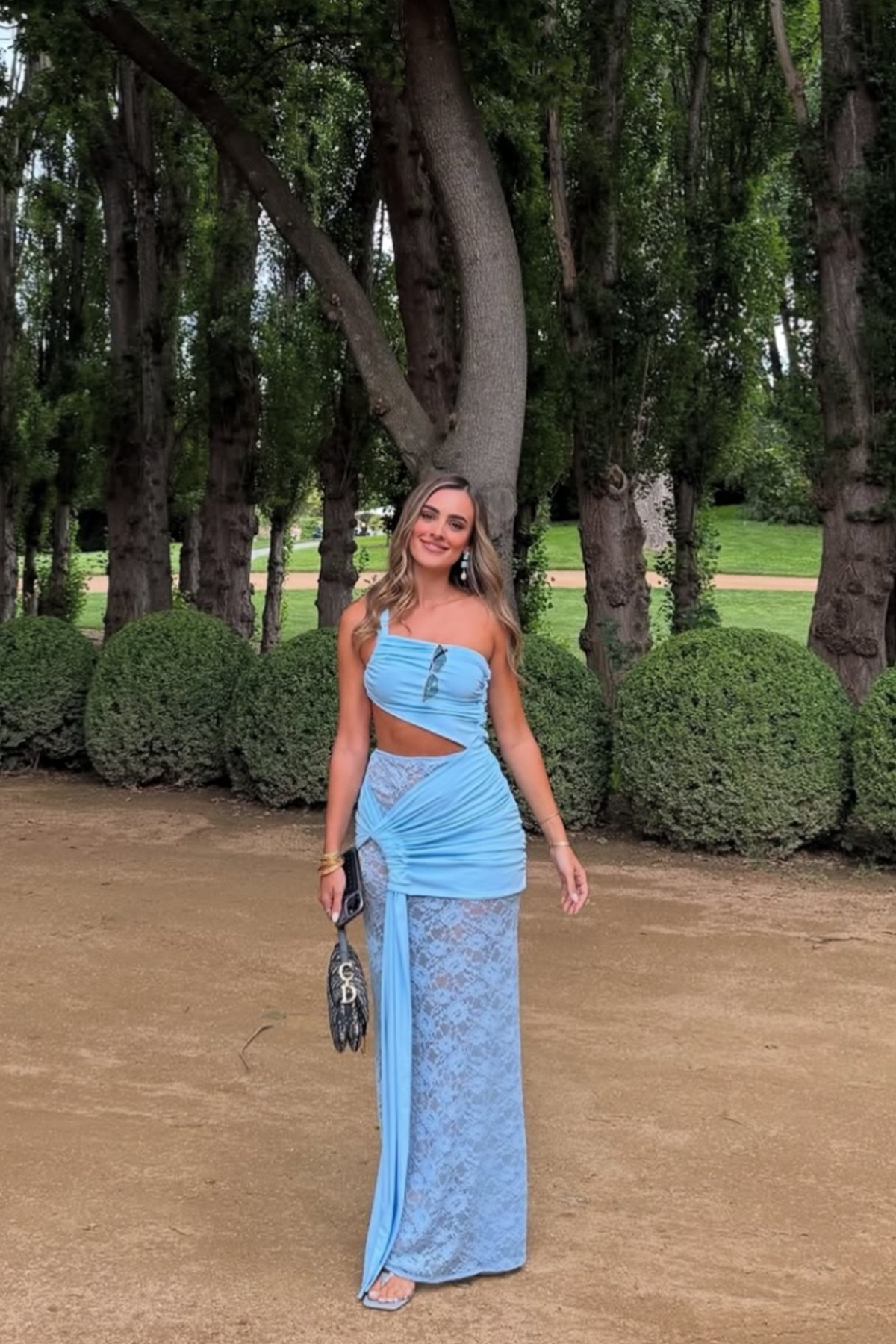 Deconduarte Paradiso Lace Dress Baby Blue