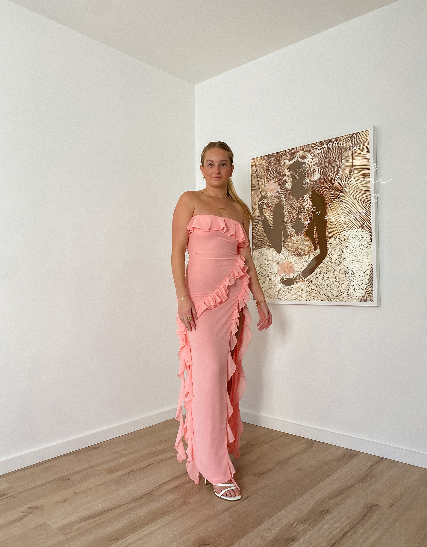 Apricot 2025 pink dress