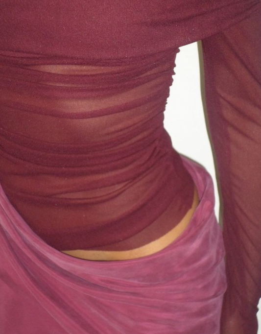 Benni Luca Mini Dress Plum