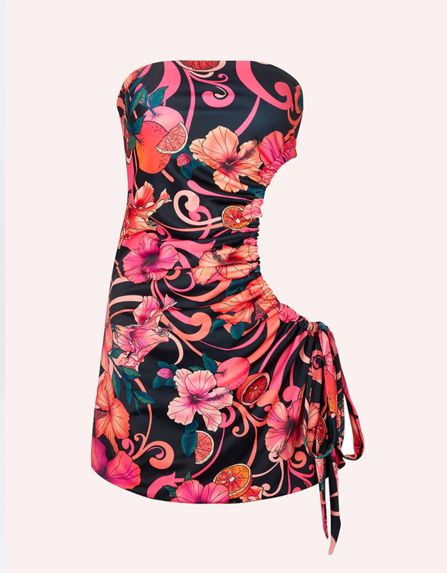 Cin Cin Ace Cut Out Mini Dress Hibiscus Pink