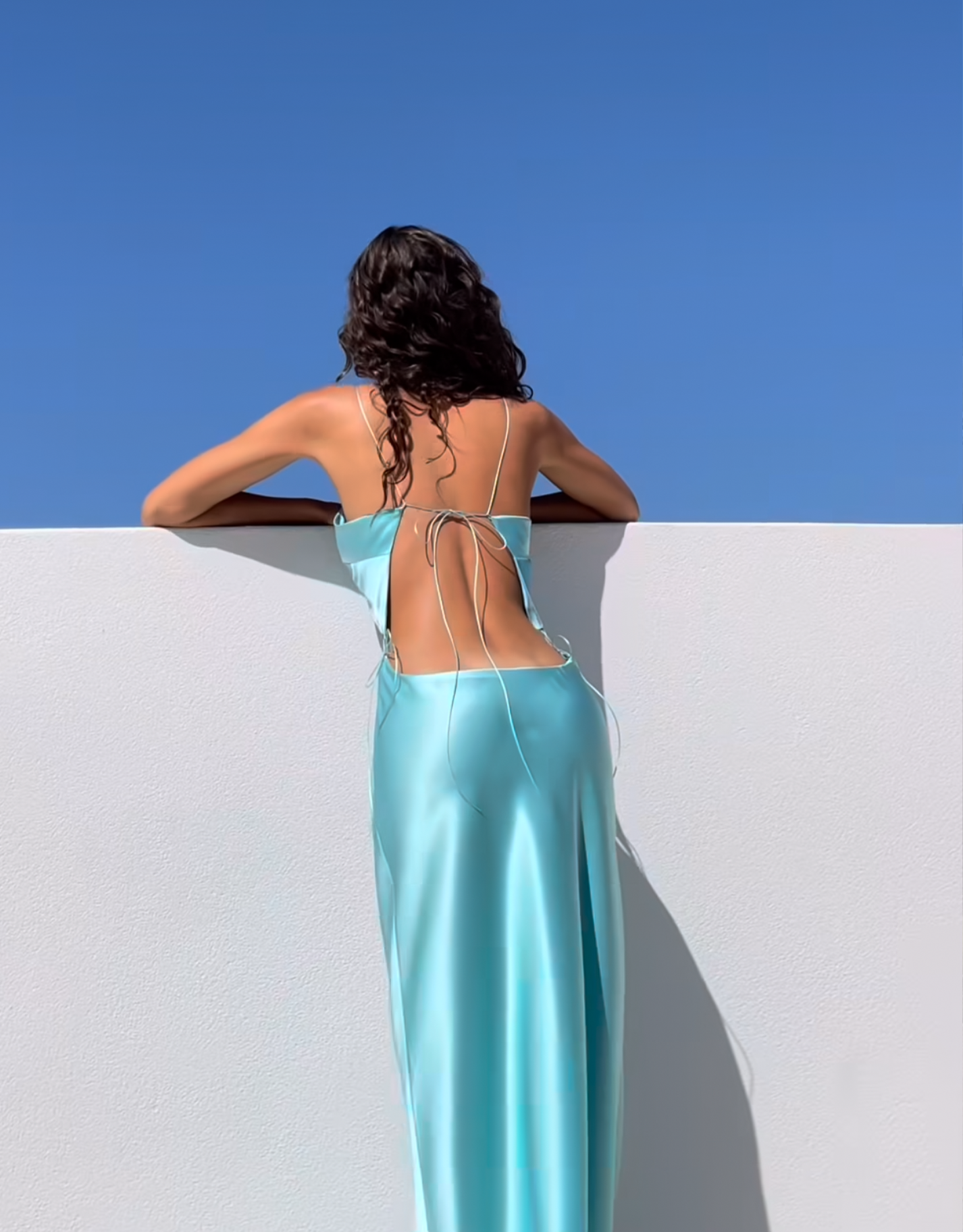 Natalie Rolt Iris Gown Turquoise