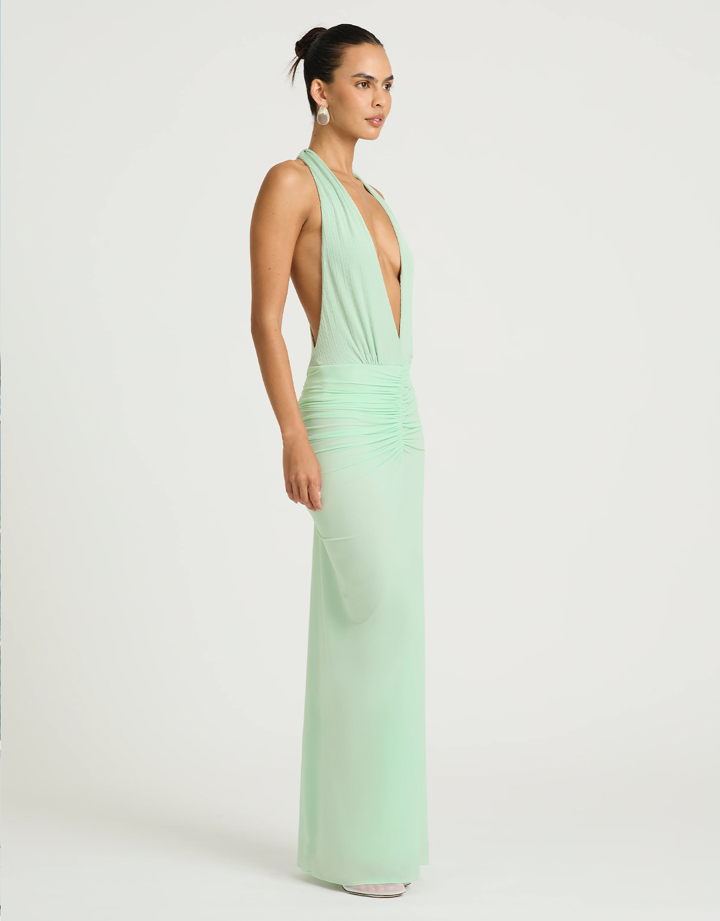 Benni Octavia Maxi Dress Bleached Aqua