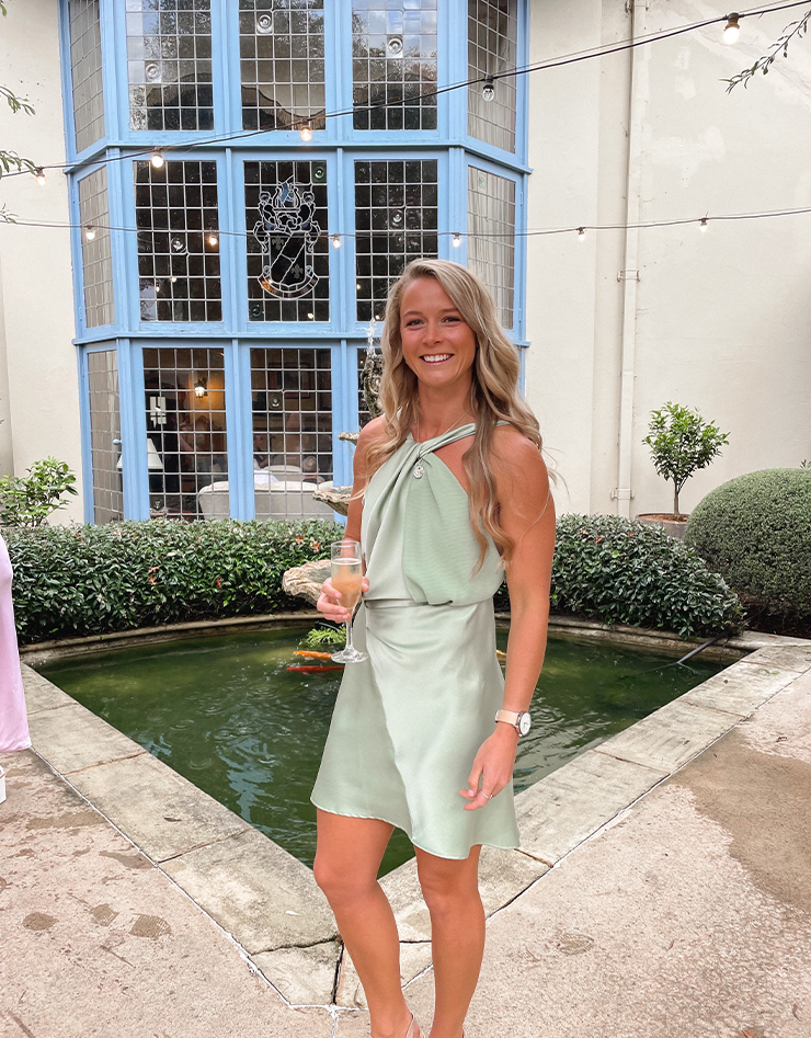 One Fell Swoop Audrey Mini Dress In Seafoam