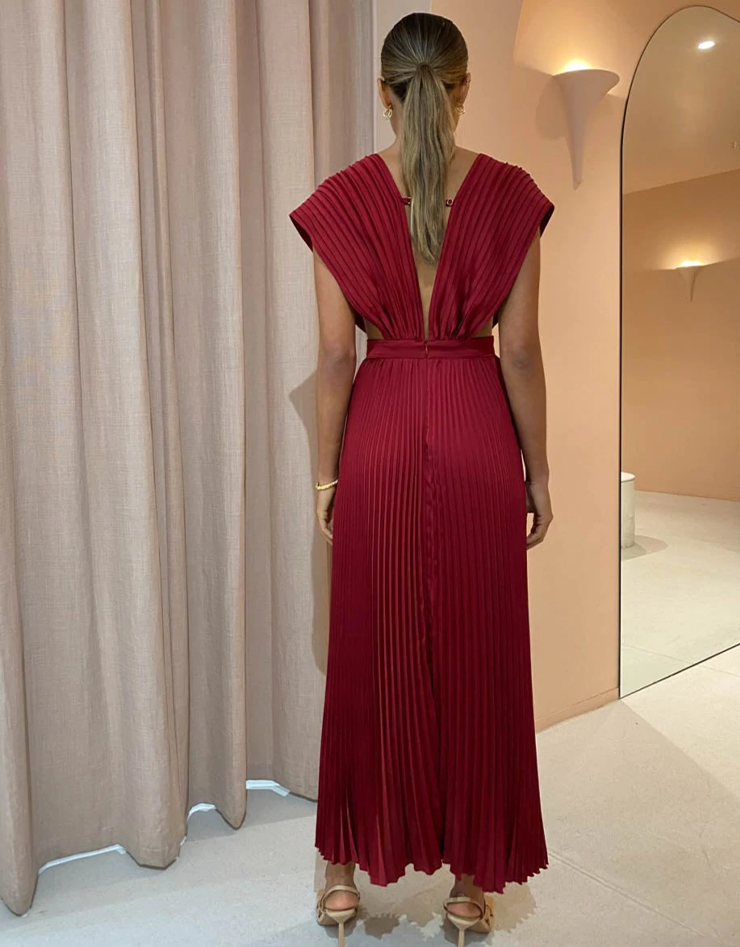 Lidee Gala Gown In Ruby