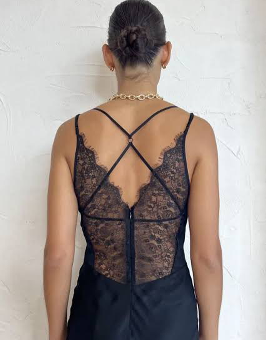 Bec + Bridge Lucielle Lace Maxi In Black