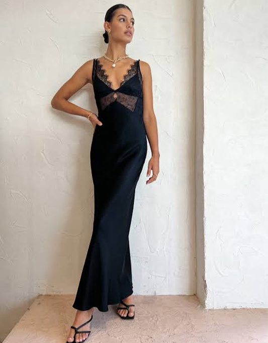 Bec + Bridge Lucielle Lace Maxi In Black