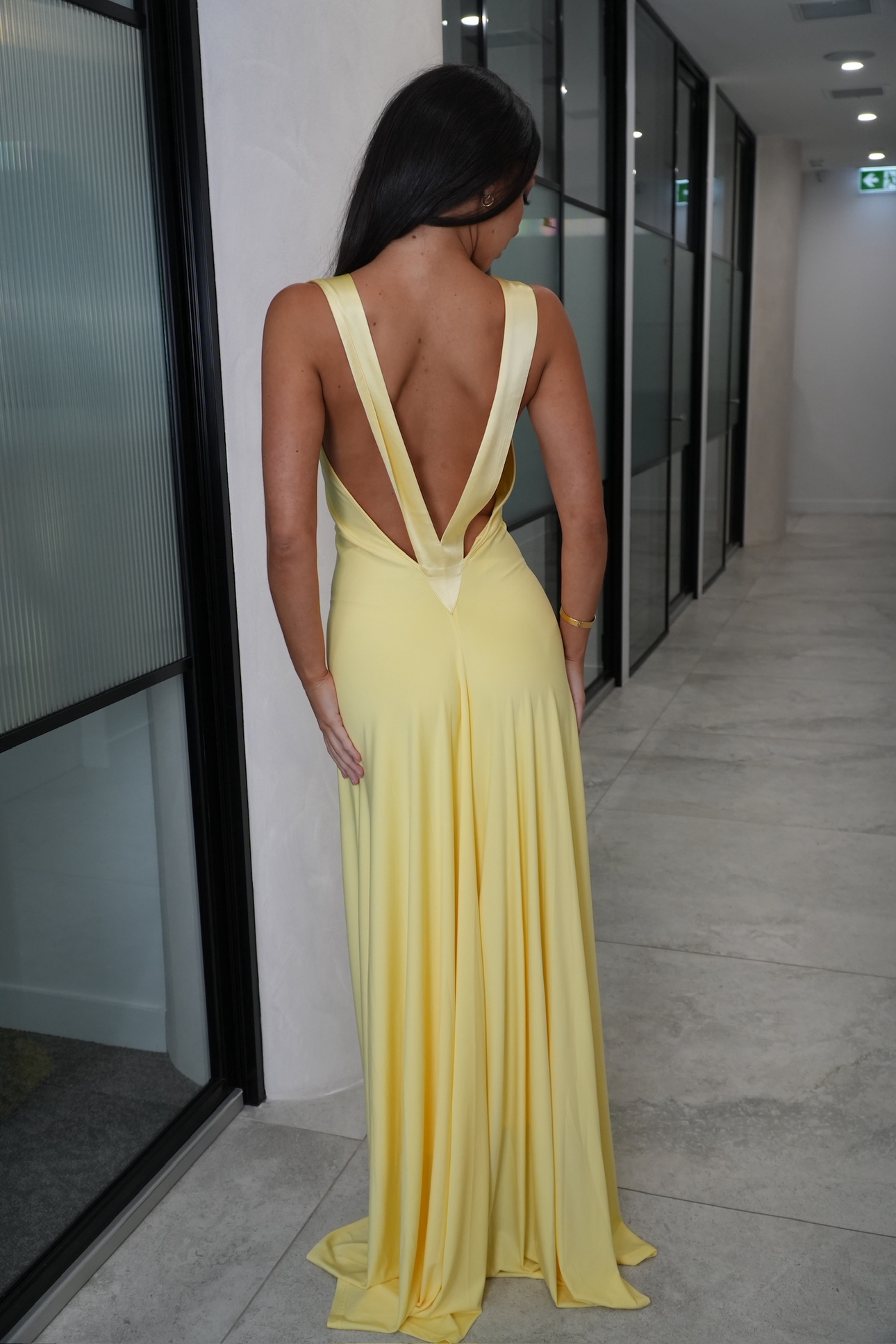 Ance Gria Rosa Gown Lemon