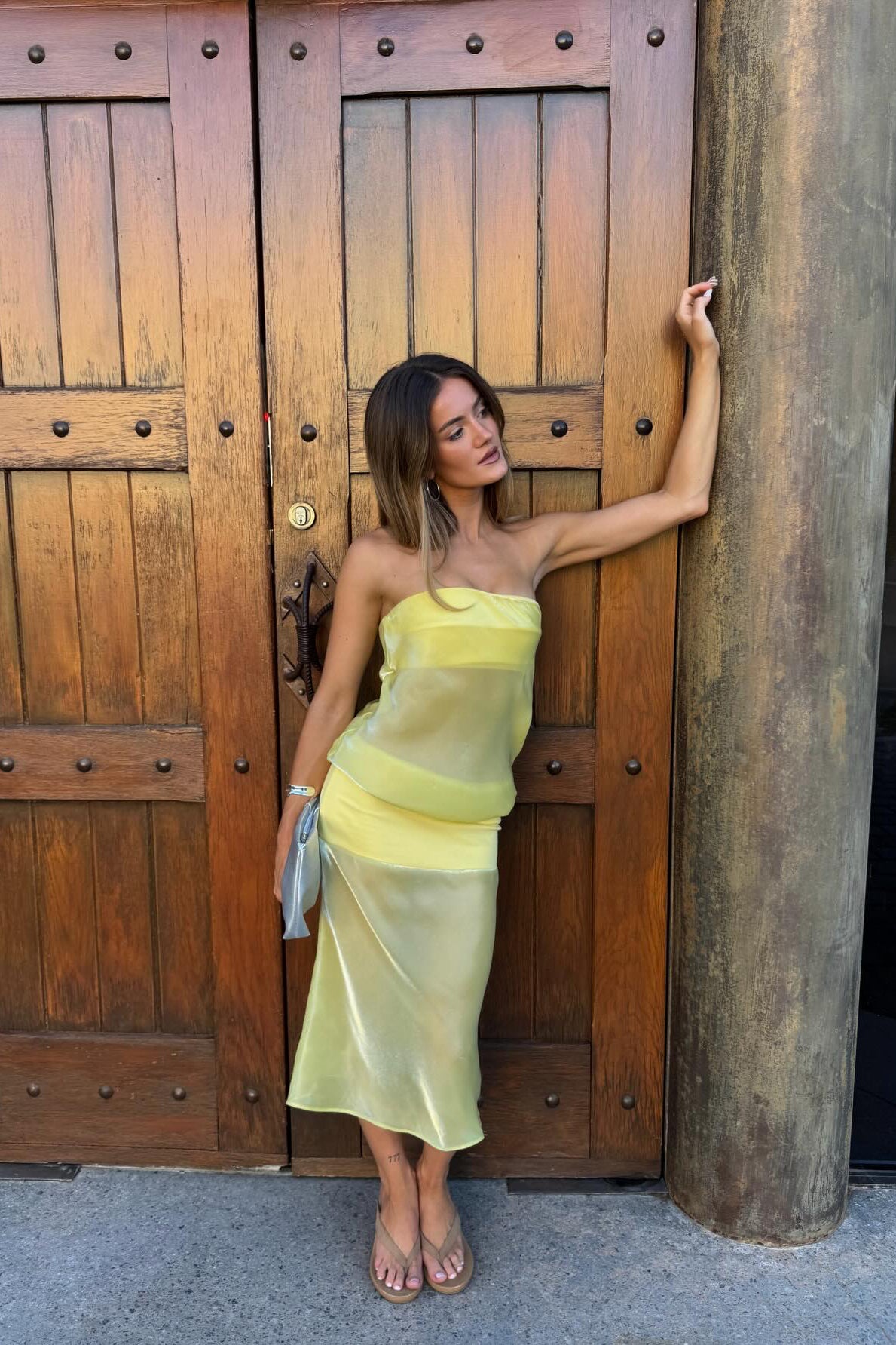 Mode Mischief Melt Panel Dress Limoncello