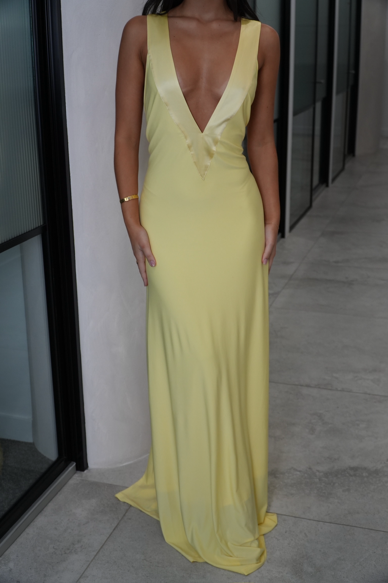 Ance Gria Rosa Gown Lemon