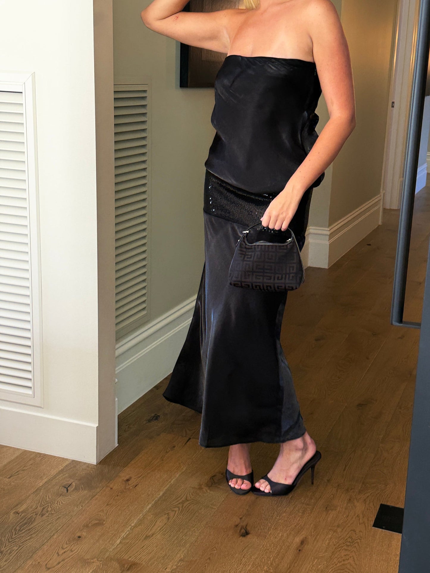 Mode Mischief Melt Maxi Dress Licquorice
