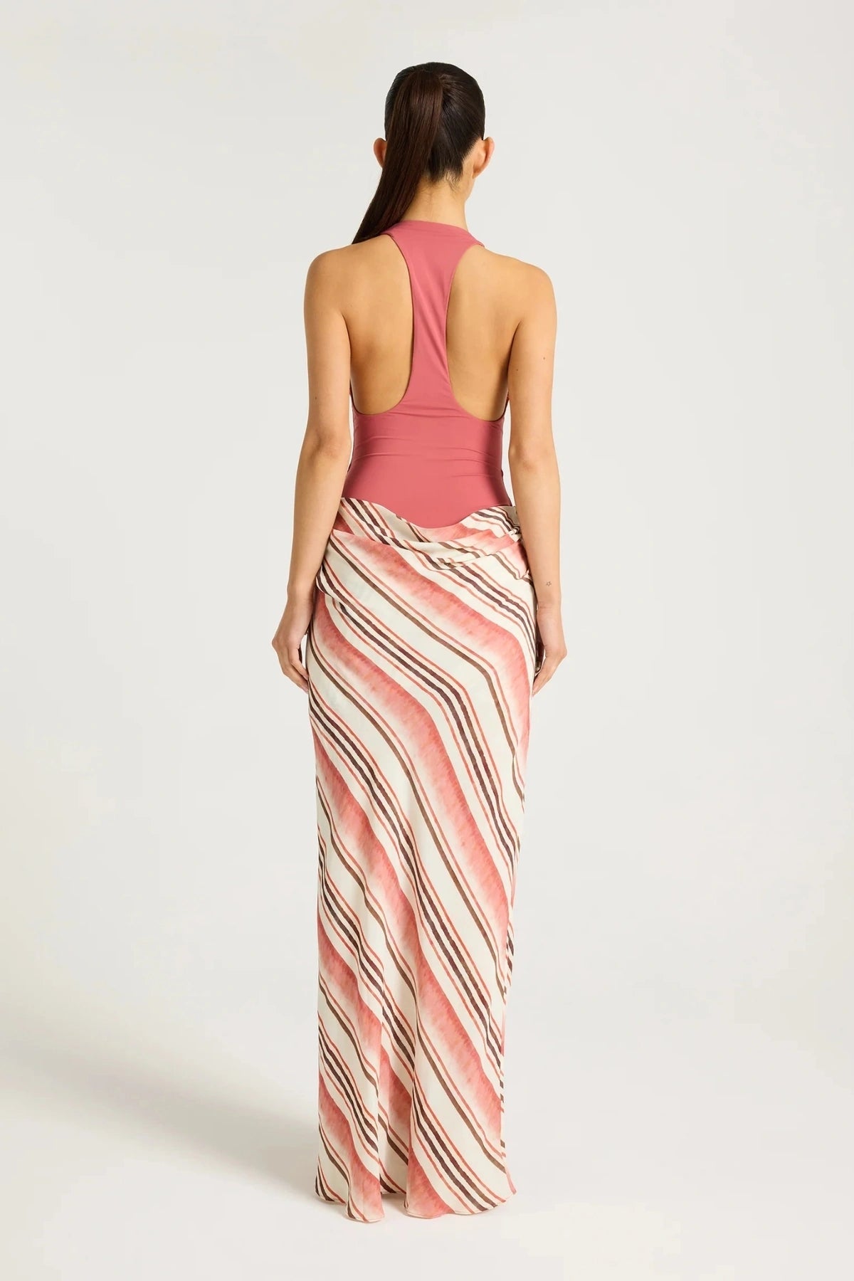 Benni Archie Maxi Dress Melon Stripe
