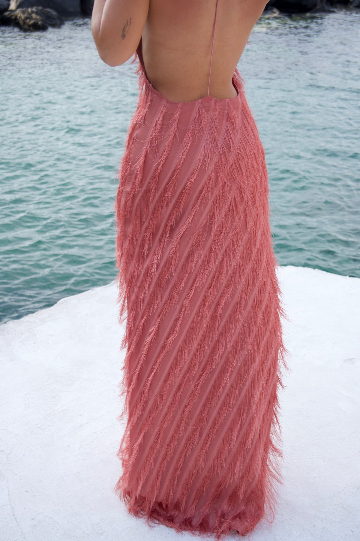 Jasook Noa Gown Peach
