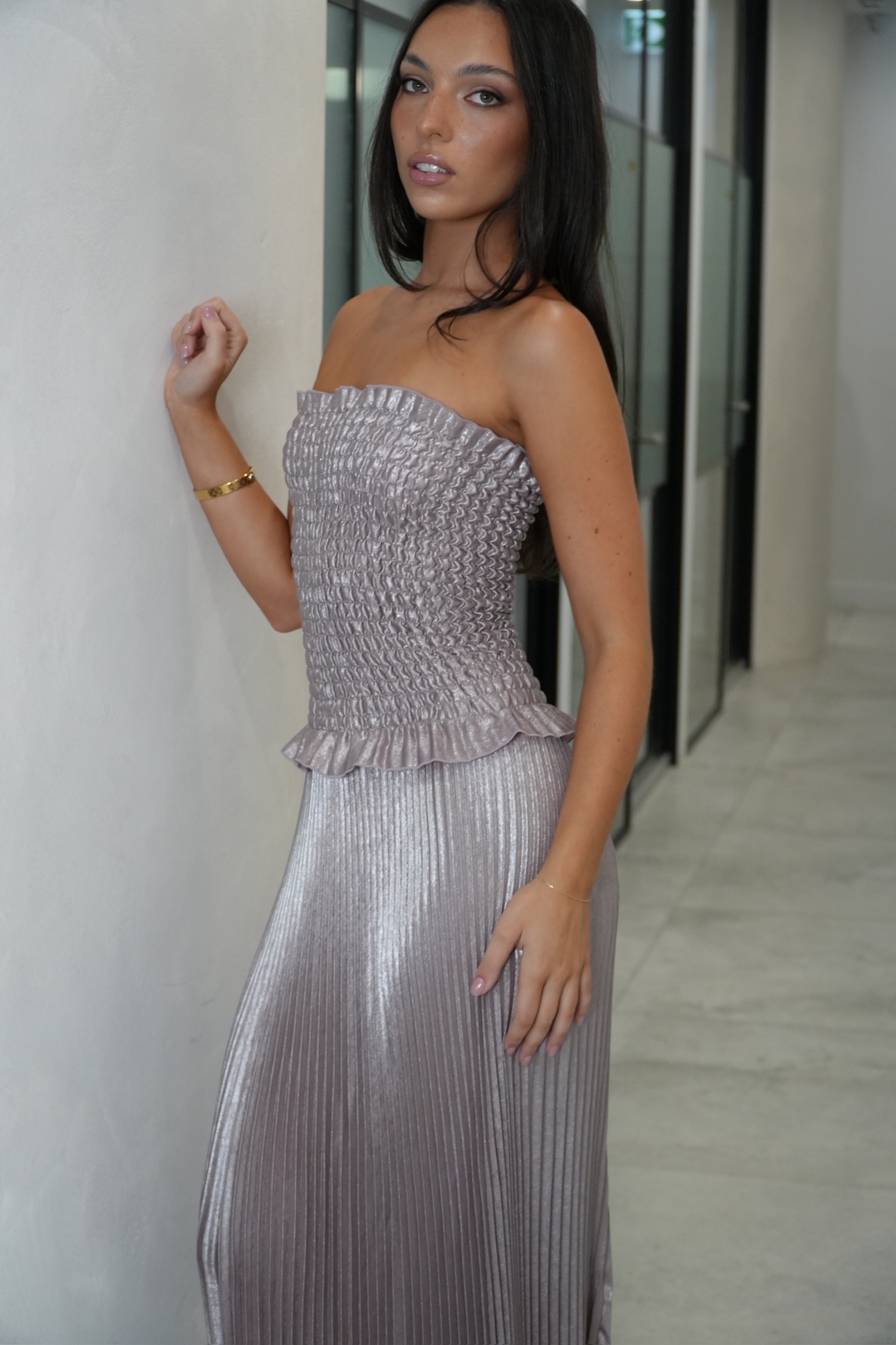 L'idée Maya Gown Dusty Shimmer
