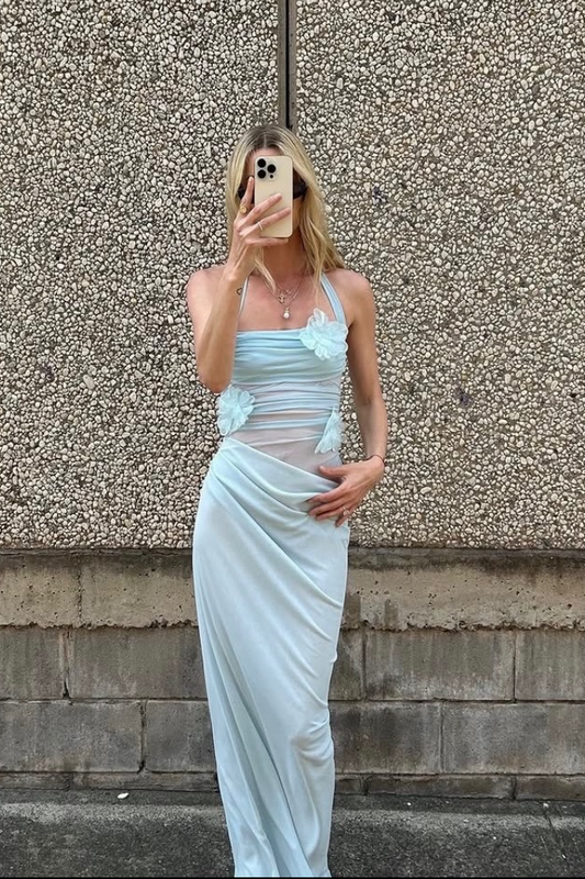 Benni Florence Maxi Dress Fresh Mint Flower