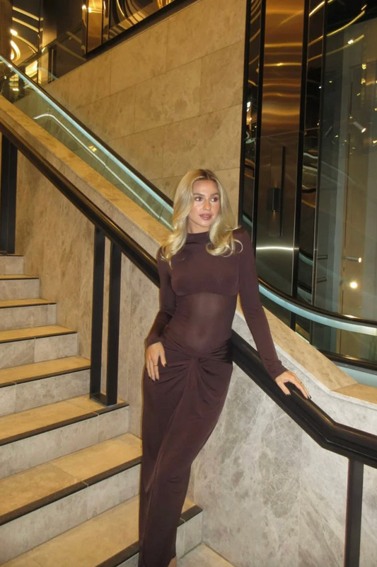 Benni Dora Maxi Dress Chocolate