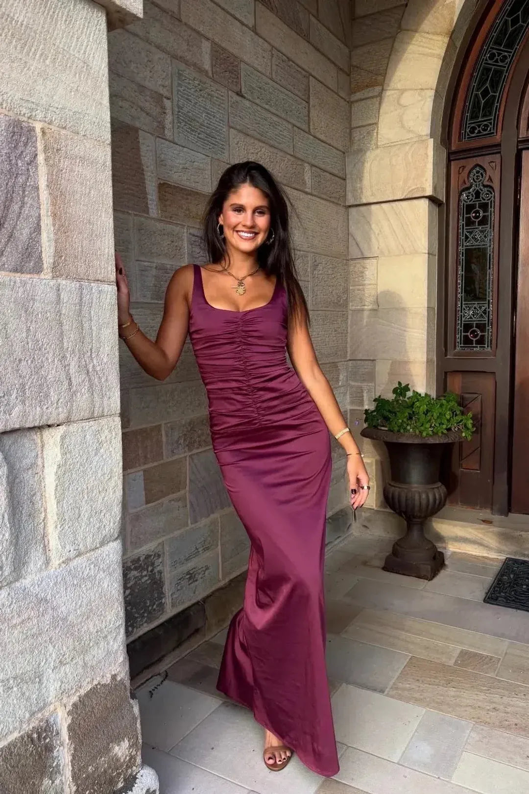Ance Gria Atlein Gown Plum