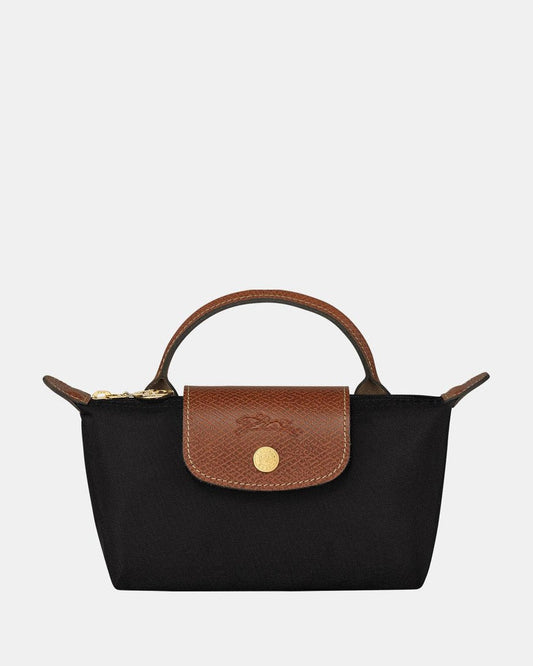 Longchamp Le Pliage Original Pouch With Handle Black