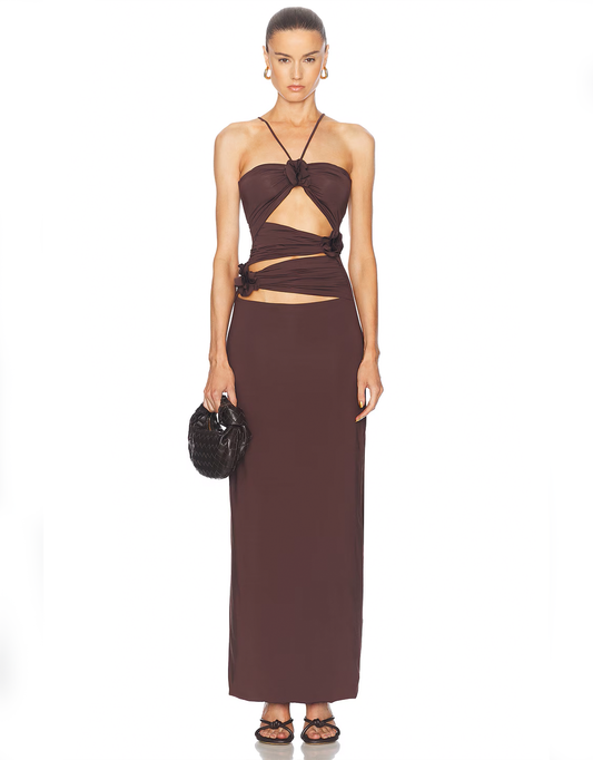 Maygel Coronel Veranera Dress Brown