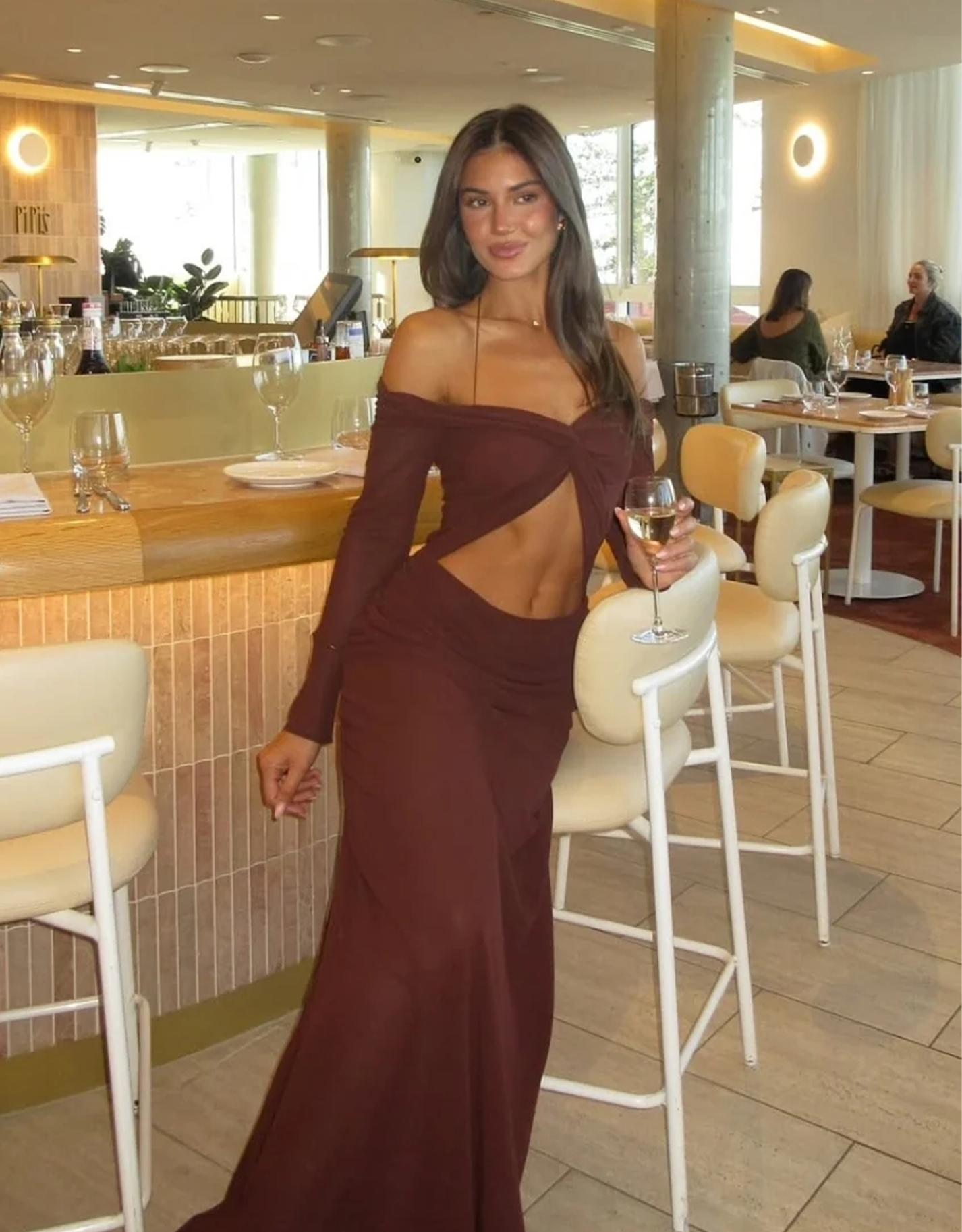 Natalie Rolt Emily Gown Espresso