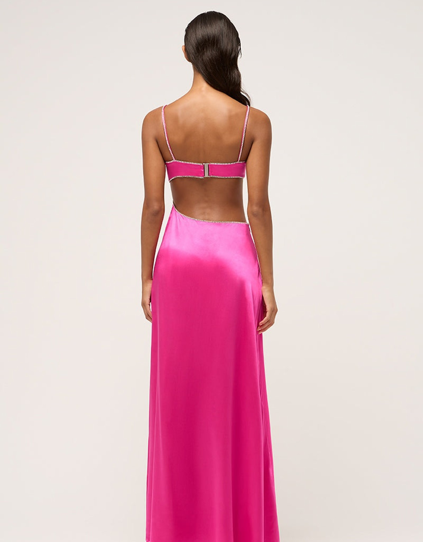 Michael Lo Sordo Symic Crystalline Luna Dress Pink – The Dressing Room Hire