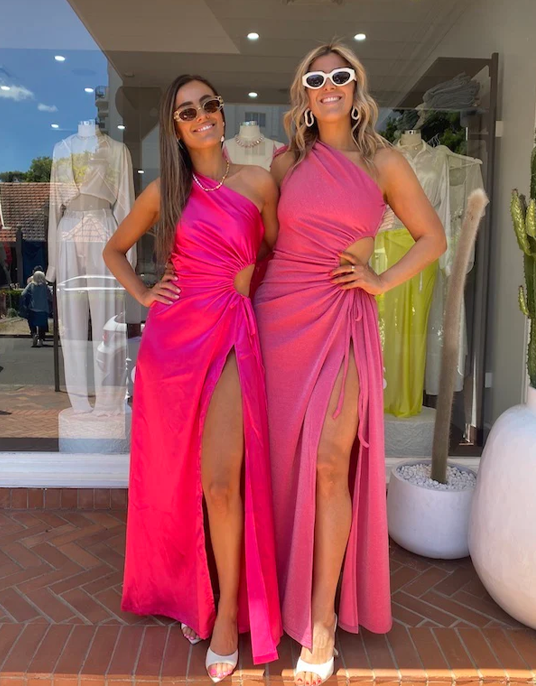 Sonya Moda Nour Pink Shimmer Maxi Dress